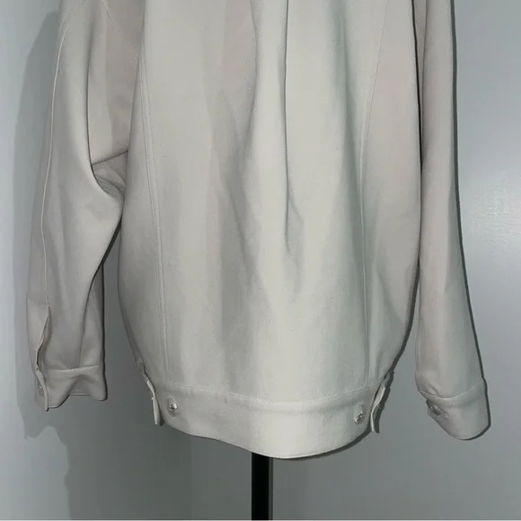 NEW! Dissh- Oversized Jil Silver Tailored Trucker Jacket Light Jacket Size US 2